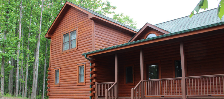 Log Home Staining in Richmond, Virginia