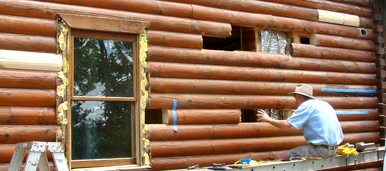 Log Home Repair Henrico County, Virginia
