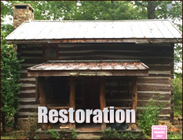 Historic Log Cabin Restoration  Henrico County, Virginia